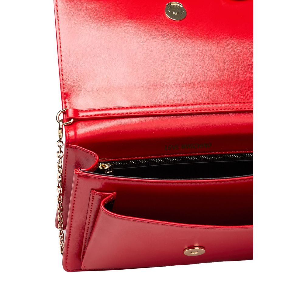 Love Moschino Red Polyethylene Women Women's Crossbody