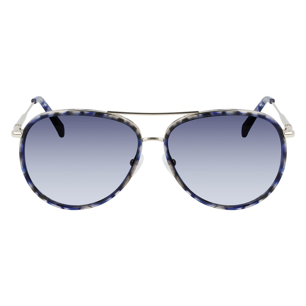 Longchamp Gold Metal Women's Sunglasses