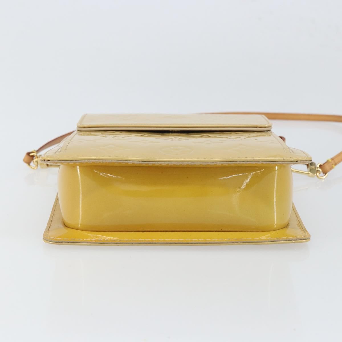 Louis Vuitton Mott Monogram Vernis Beige Patent_Leather Clutche & Pouche Bag (Pre-Owned)