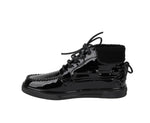 Saint Laurent Men's Black Patent Leather Hi Top Sneakers (40 EU / 7 US)