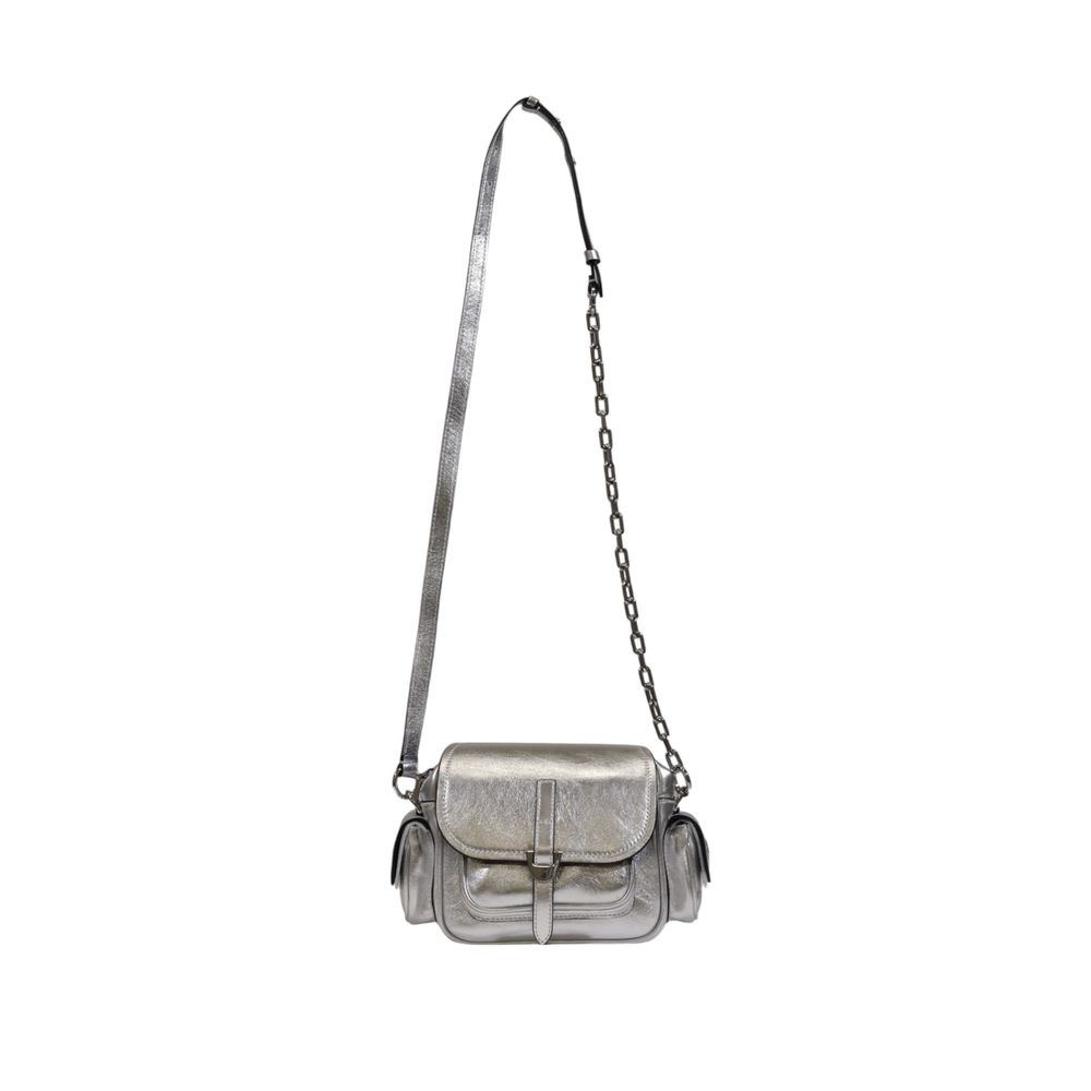 Coccinelle Silver Leather Women's Handbag