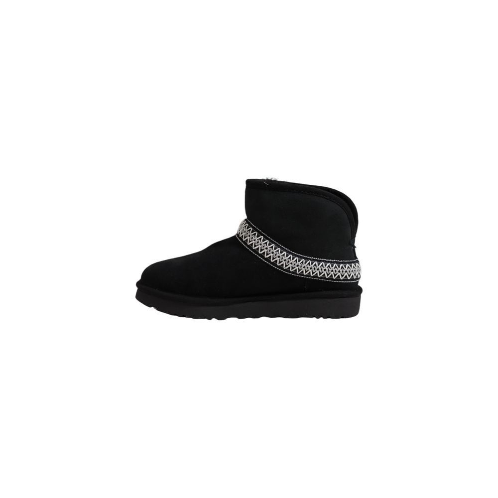 UGG Black Suede Leather Women's Ankle