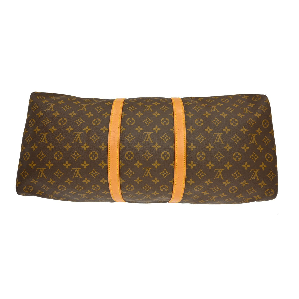 Louis Vuitton Keepall Bandouliere Monogram Canvas Brown Canvas Travel Bag Bag (Pre-Owned)