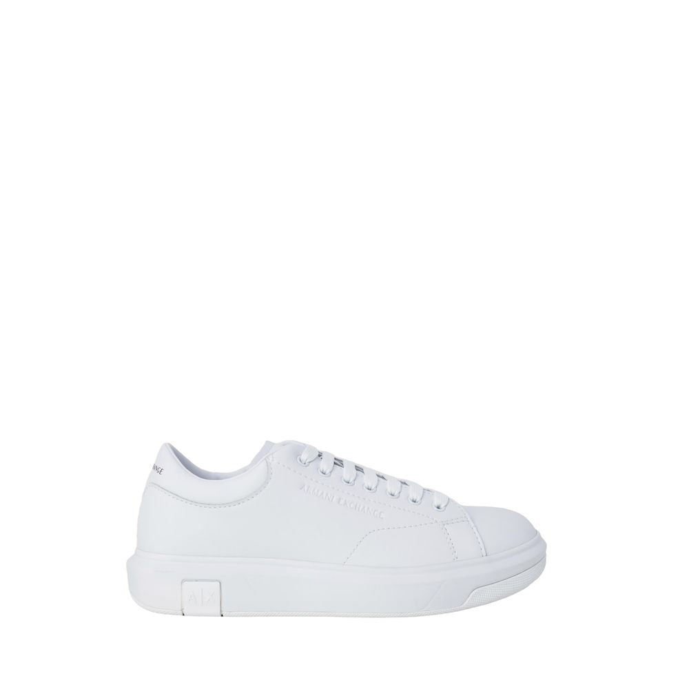 Armani Exchange White Leather Men's Sneaker