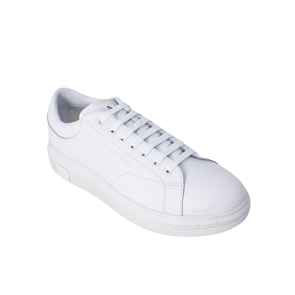 Armani Exchange White Leather Men's Sneaker