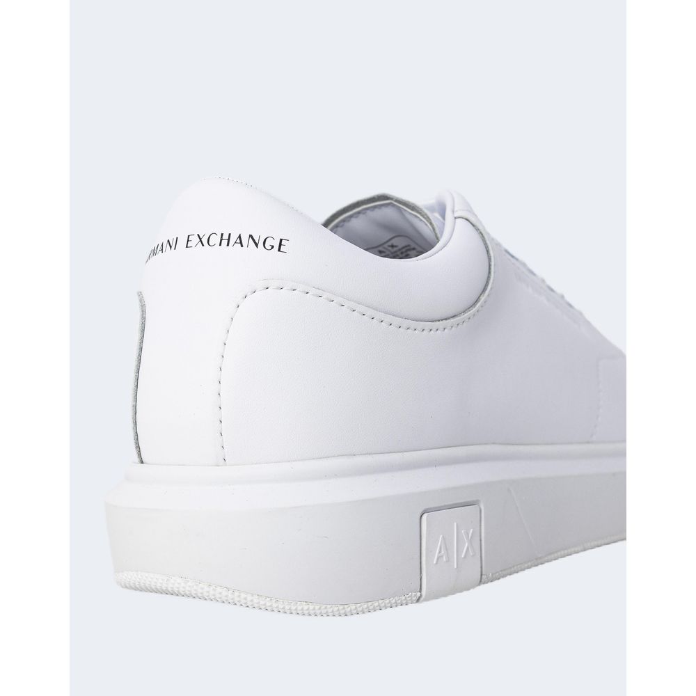 Armani Exchange White Leather Men's Sneaker