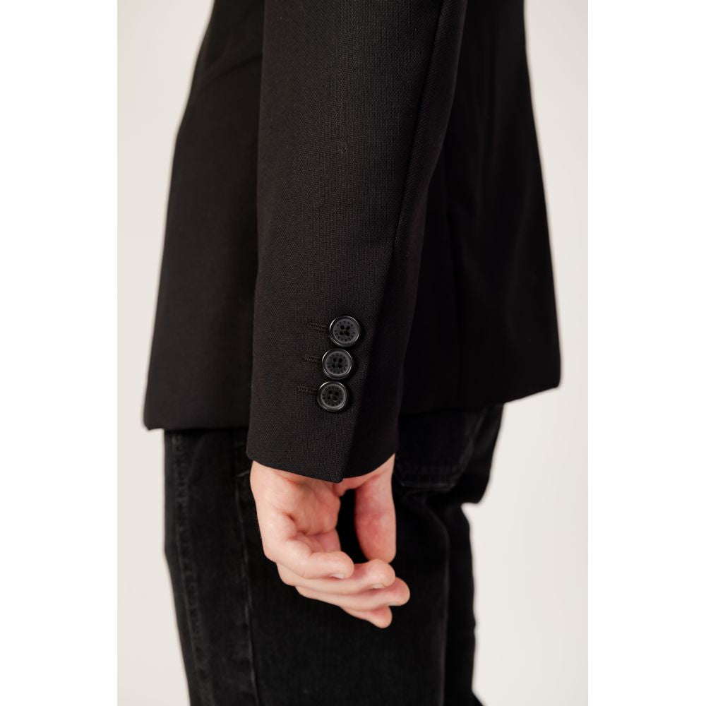 Armani Exchange Black Polyester Men's Blazer
