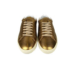 Saint Laurent Men's Bronze Metallic Leather SL06 Sneakers (41 EU / 8 US)