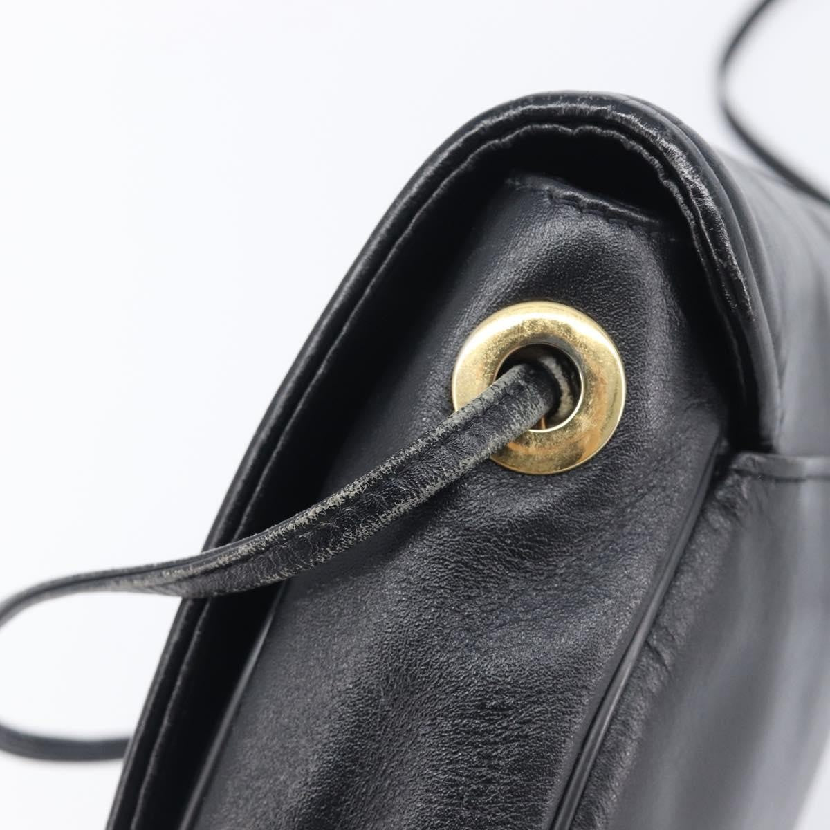 Givenchy 4G Shoulder Bag Leather Black Leather Shoulder Bag Bag (Pre-Owned)