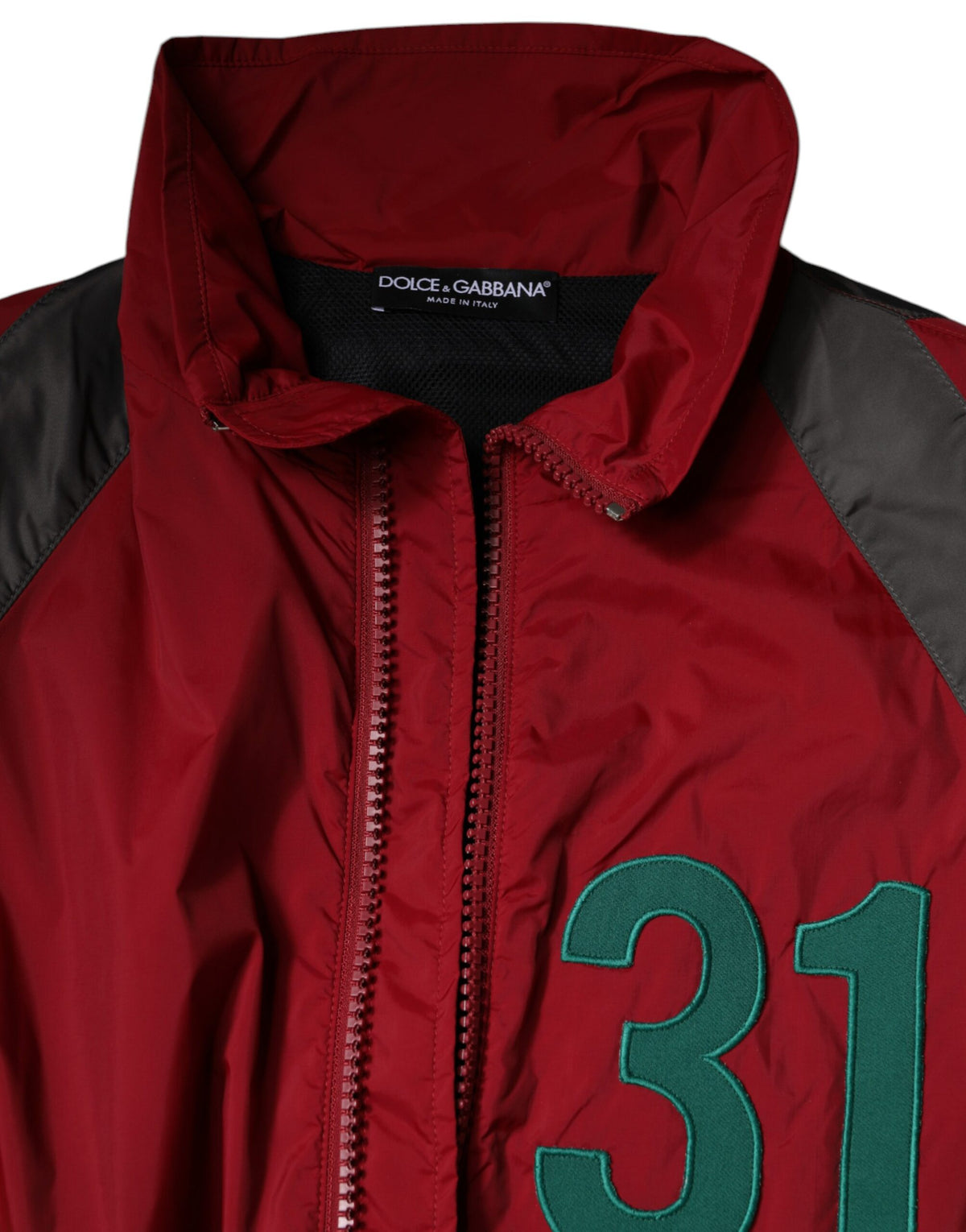 Dolce & Gabbana Multicolor Nylon Full Zip Windbreaker Men's Jacket