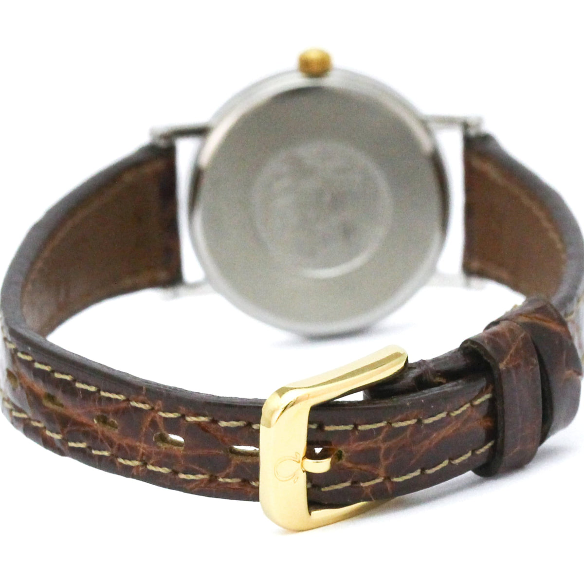 Omega De Ville Quartz Stainless Steel And Gold Plated Watch (Pre-Owned)