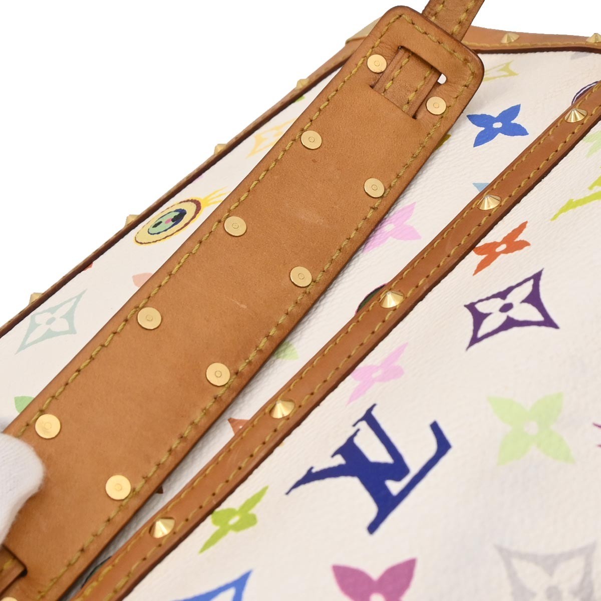 Louis Vuitton Eye Miss You Monogram Multicolor White Canvas Clutche & Pouche Bag (Pre-Owned)