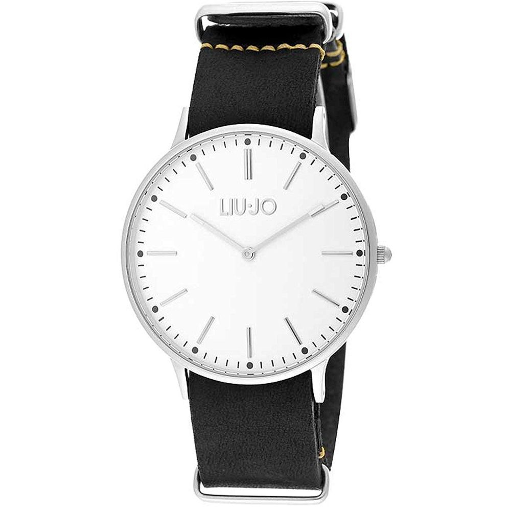 Liu Jo Black Leather Men's Watch