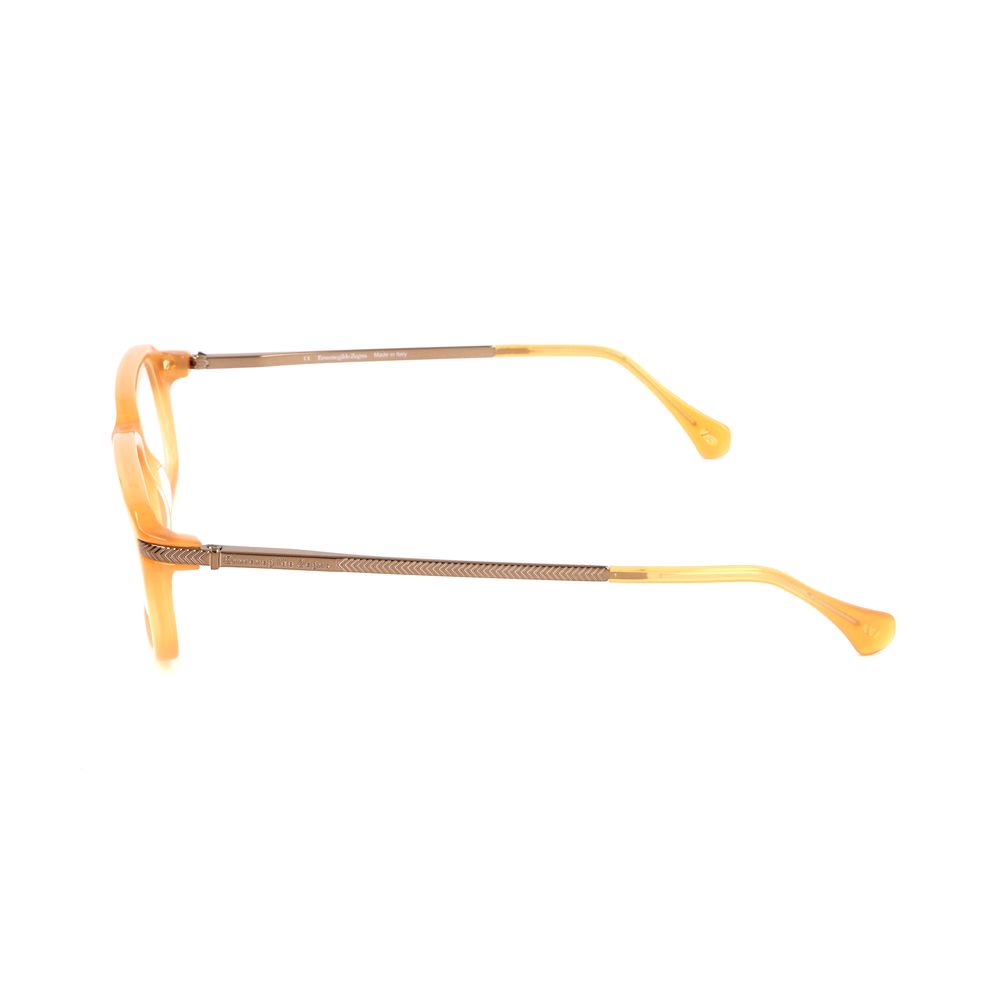 Ermenegildo Zegna Yellow Metal Men's Frames