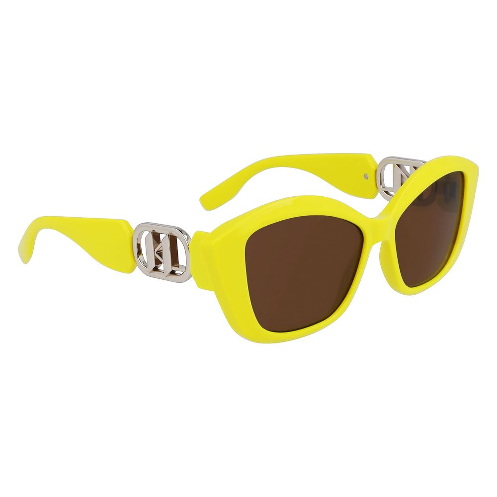 Karl Lagerfeld Yellow Injected Women's Sunglasses