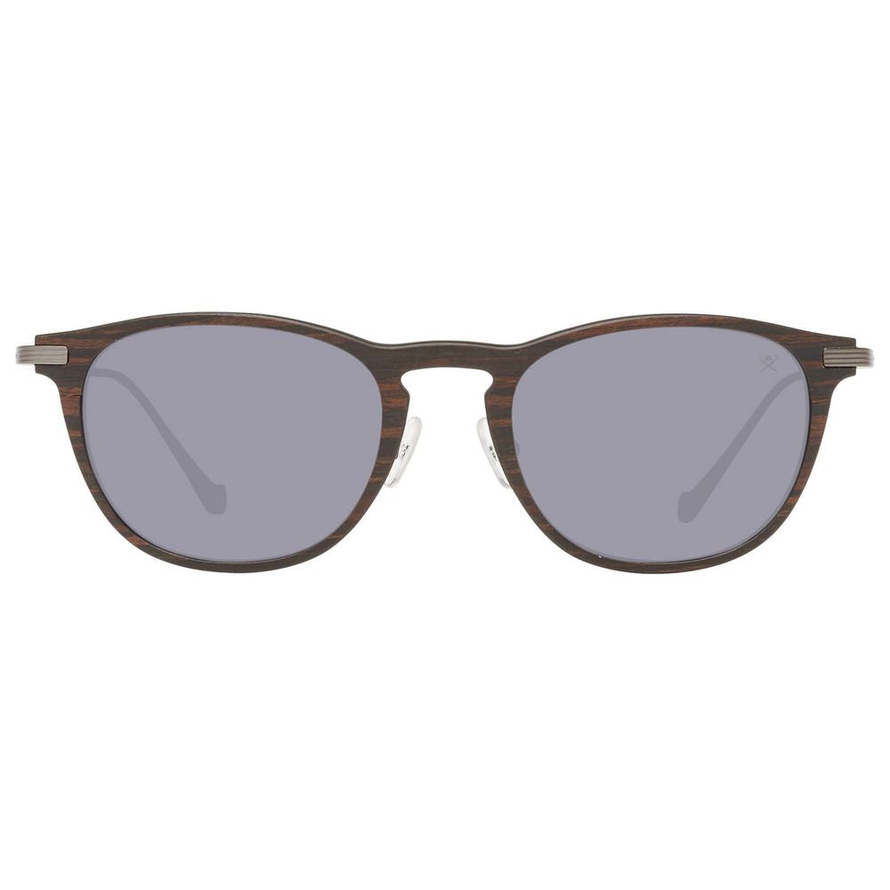 Hackett Brown Metal Metal Metal Men's Sunglasses