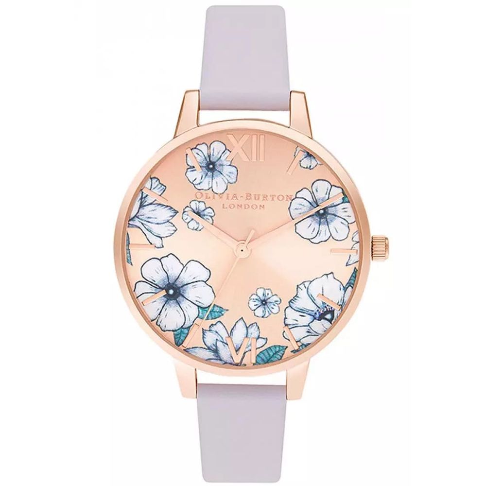 Olivia Burton Purple Leather Women's Watch