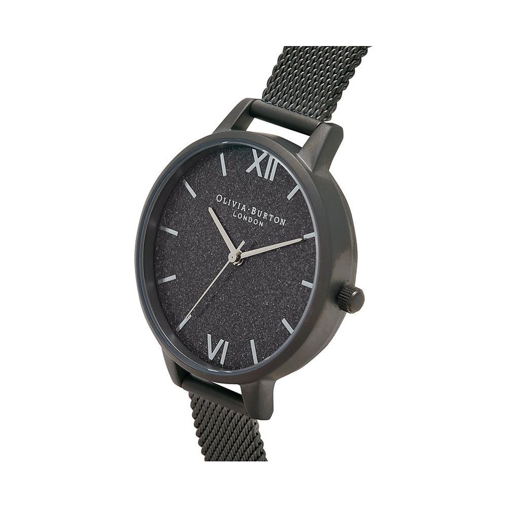 Olivia Burton Black Steel Women's Watch