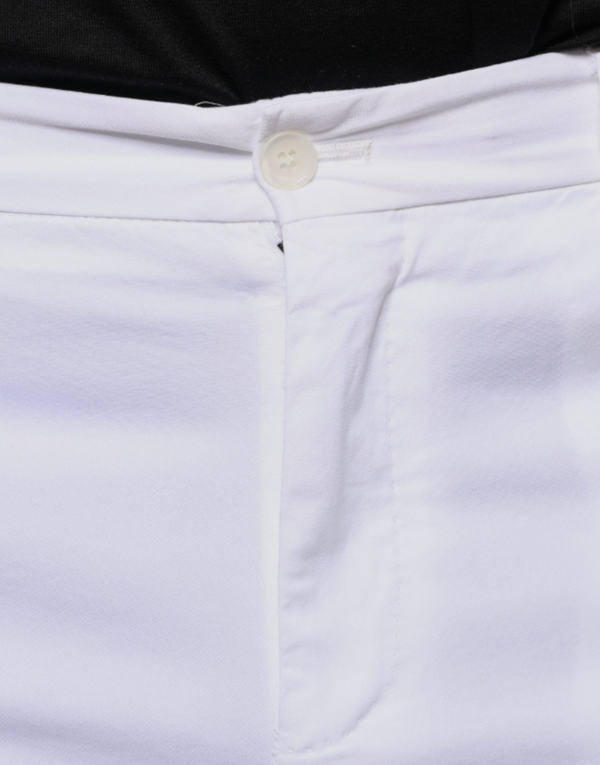 Dolce & Gabbana White Cotton Skinny Dress Men's Pants (Pre-Owned)