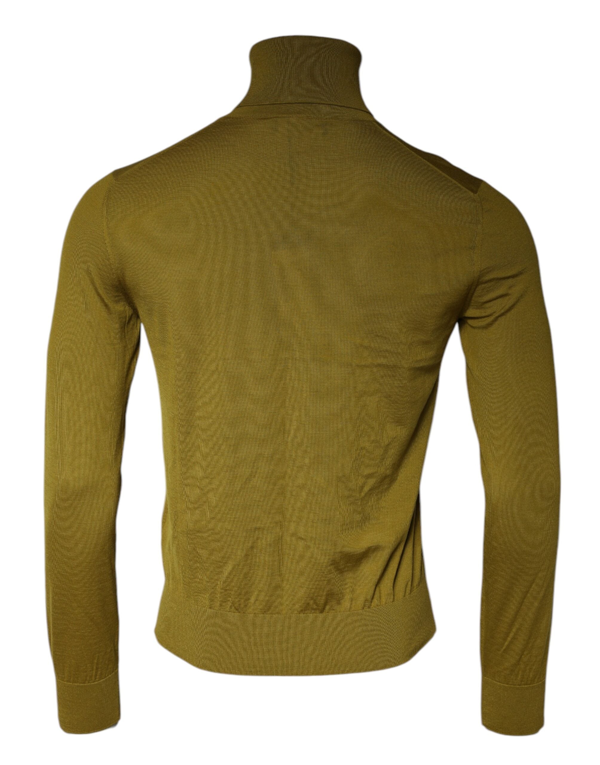 Dolce & Gabbana Brown Cashmere Turtleneck Pullover Men's Sweater (Pre-Owned)
