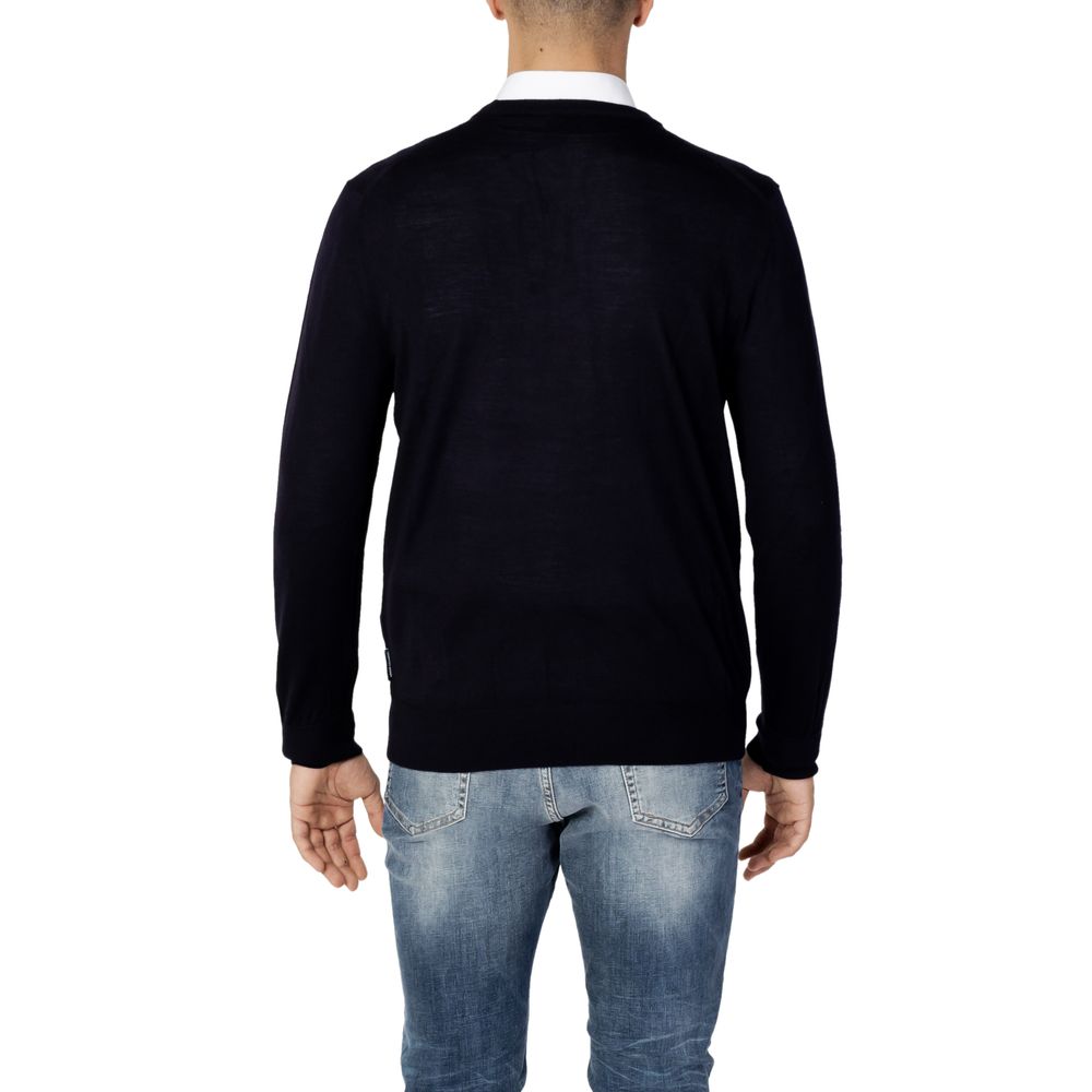 Armani Exchange Blue Wool Men's Sweatshirt