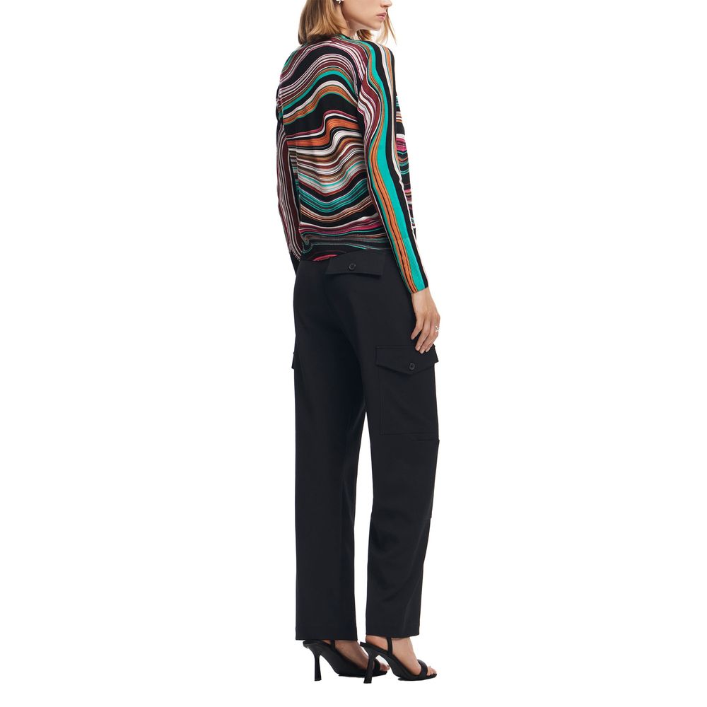 Desigual Turquoise Viscose Tops & Women's T-Shirt