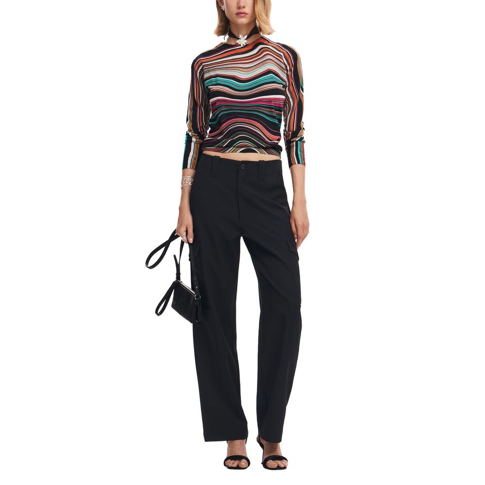 Desigual Turquoise Viscose Tops & Women's T-Shirt