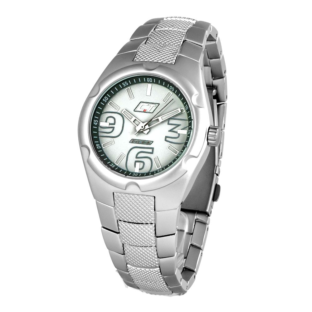 Chronotech Silver Polycarbonate Men's Watch