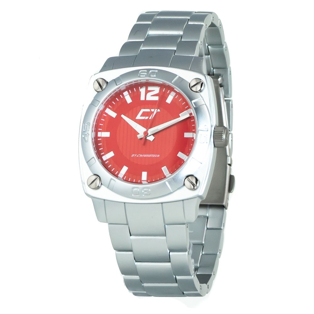 Chronotech Silver Steel  Watch