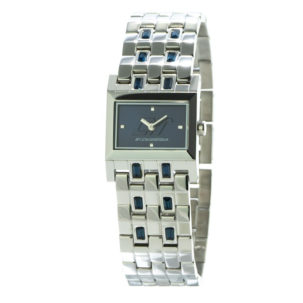 Chronotech Silver Stainless Steel Women's Watch