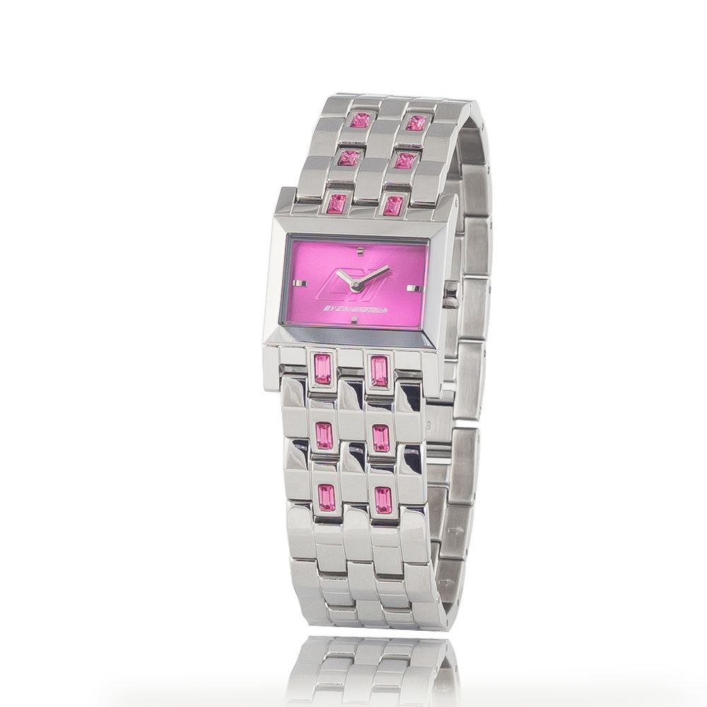 Chronotech Silver Steel Women's Watch