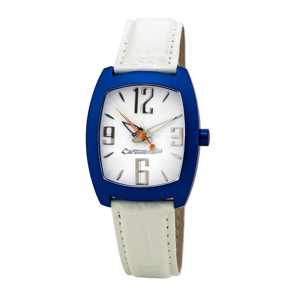 Chronotech White Leather Men's Watch