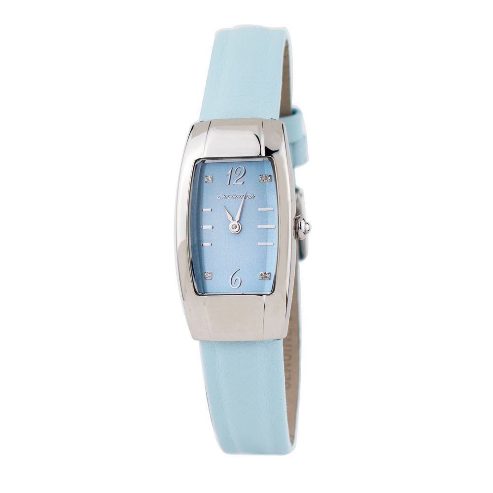 Chronotech Blue Leather Women's Watch