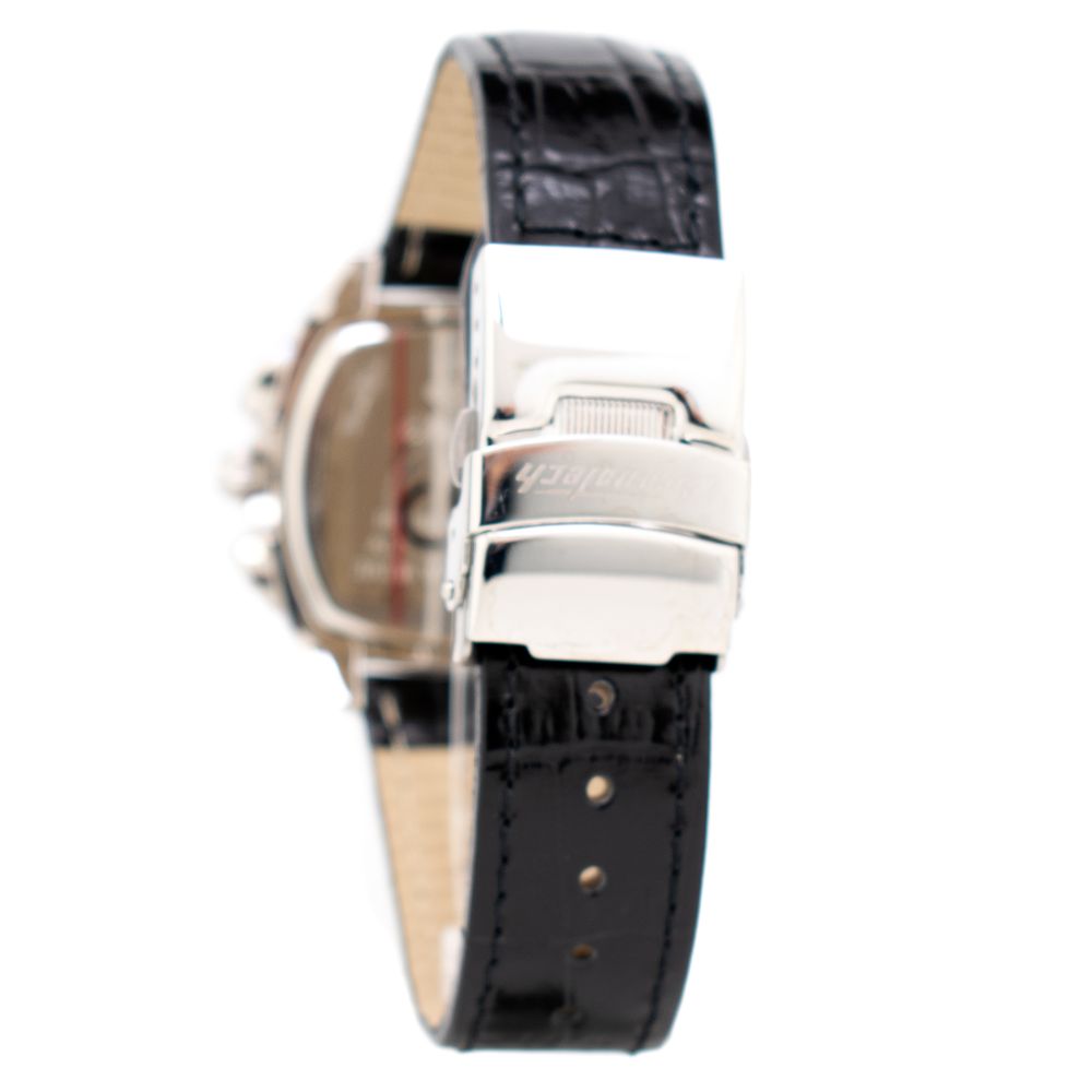Chronotech Black Leather Women's Watch