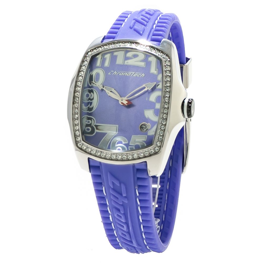 Chronotech Blue Rubber Women's Watch