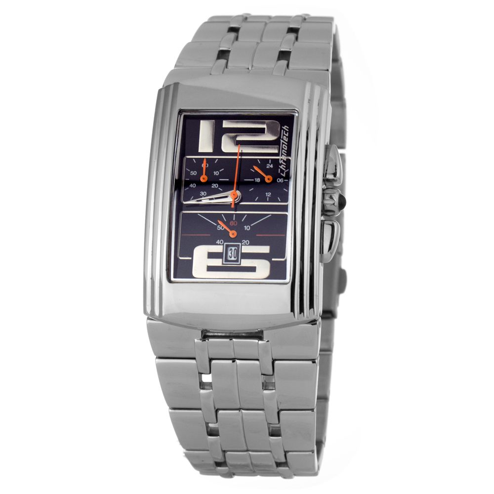 Chronotech Silver Steel Men's Watch