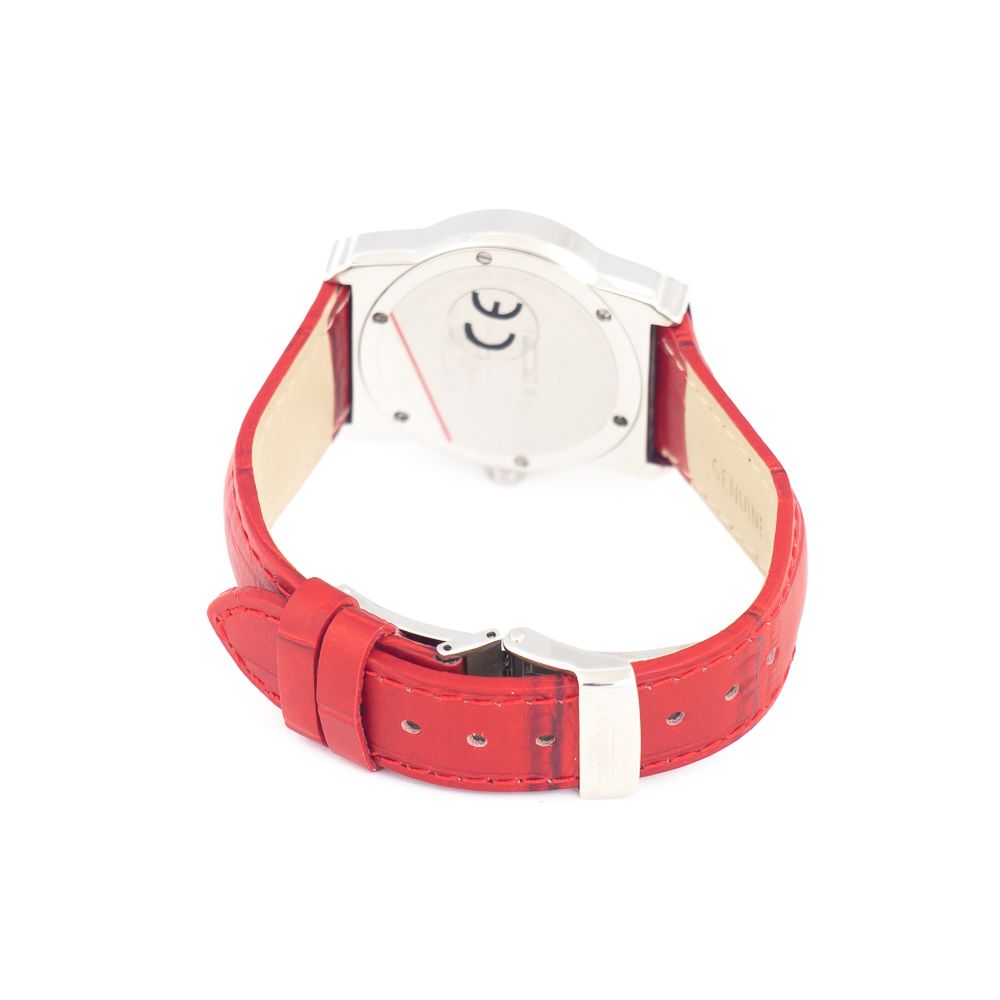 Chronotech Red Leather Women's Watch