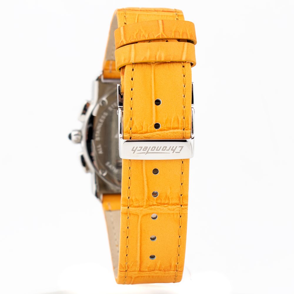 Chronotech Orange Leather  Watch