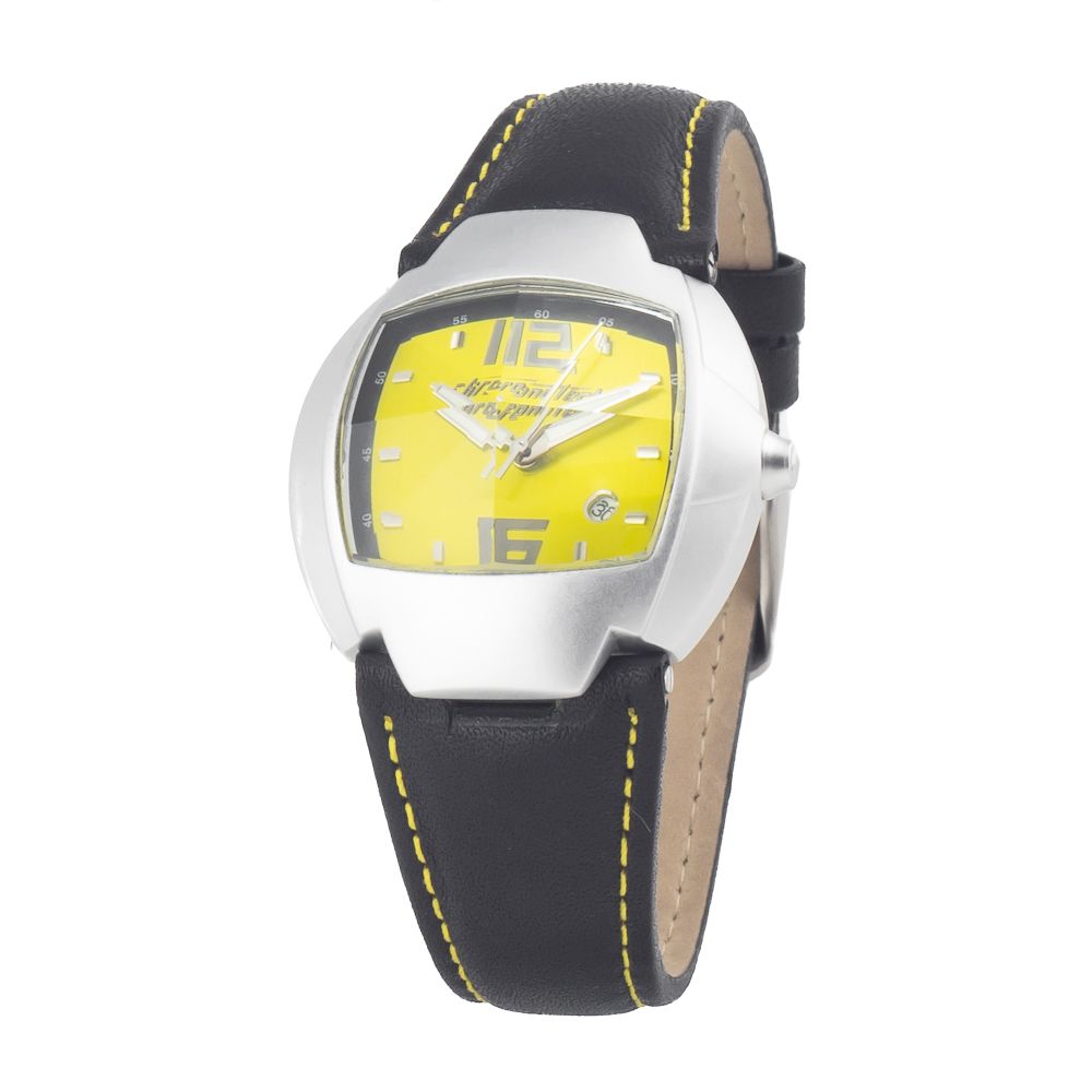 Chronotech Black Leather Women's Watch