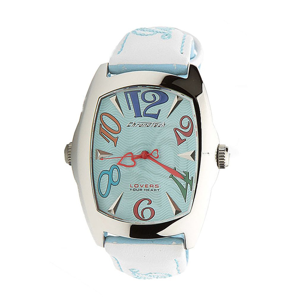 Chronotech Blue Leather Women's Watch
