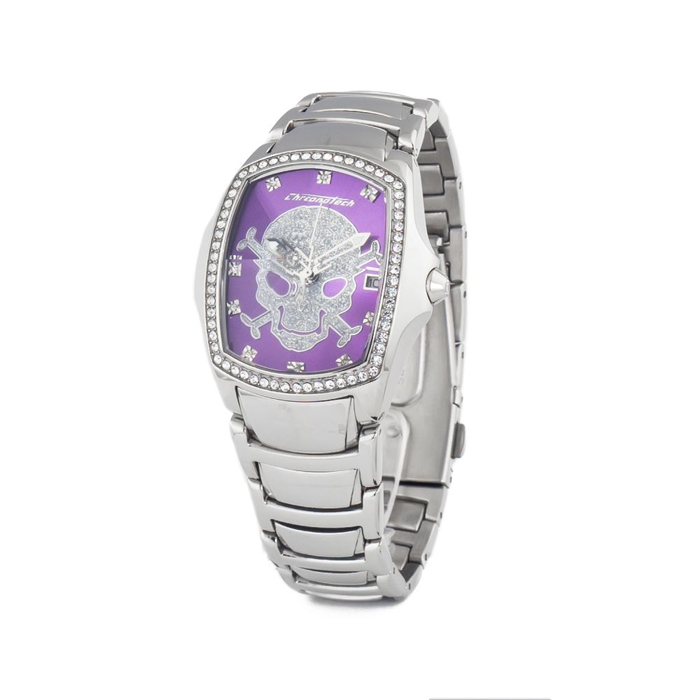 Chronotech Silver Steel Women's Watch