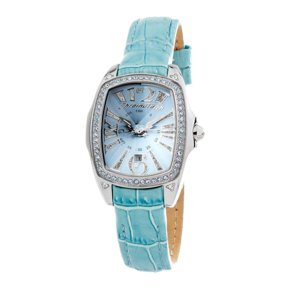 Chronotech Blue Leather Women's Watch