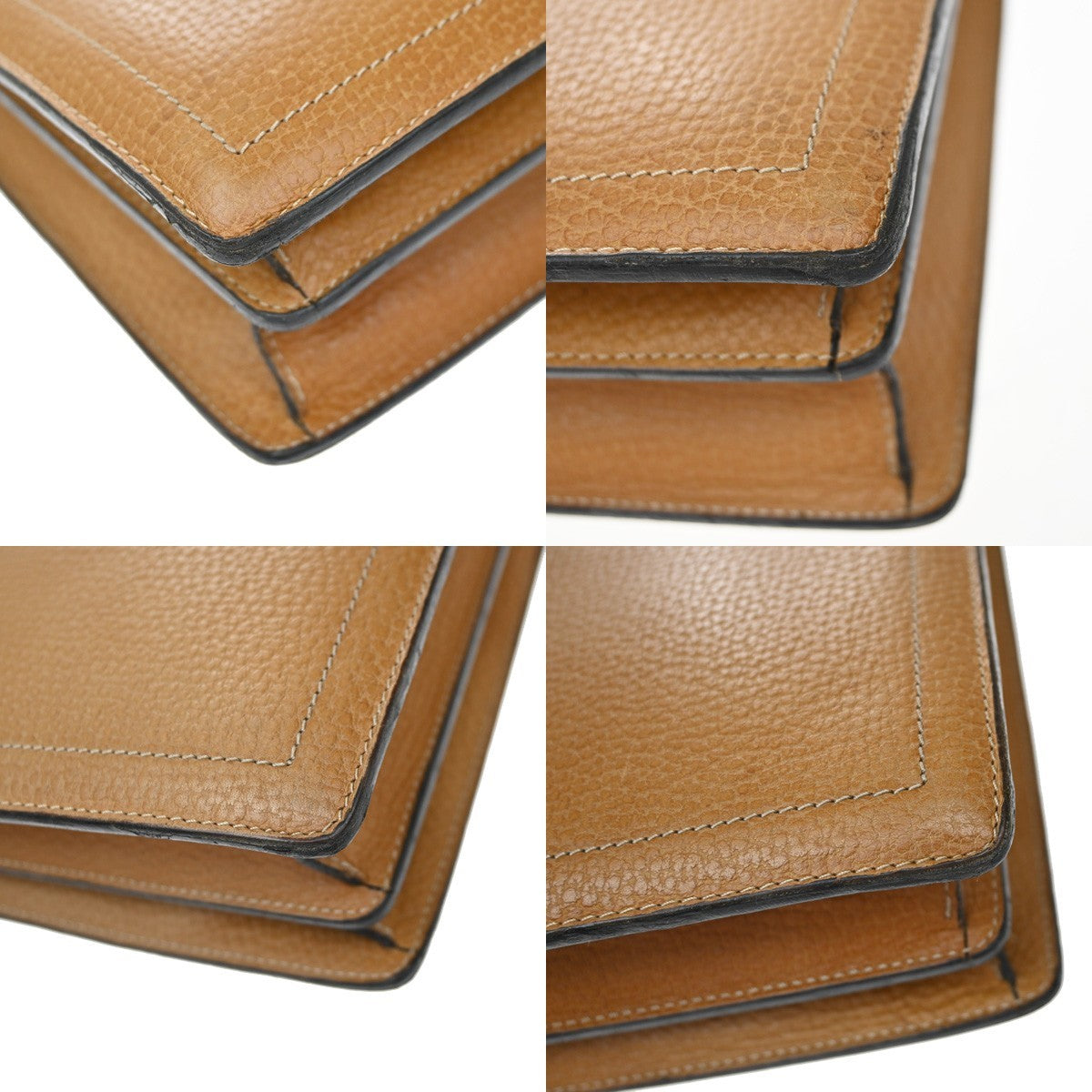Loewe Anagram Business Leather Brown Leather Briefcase Bag (Pre-Owned)