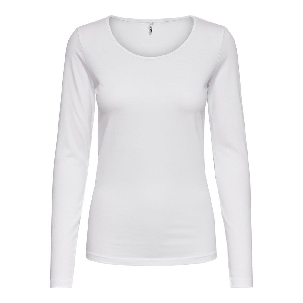 Only White Cotton Tops & Women's T-Shirt