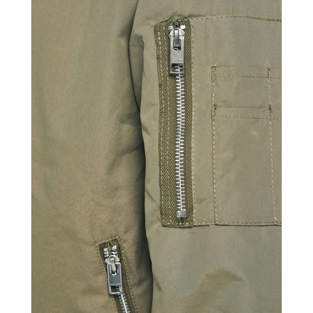 Jack Jones Green Polyester Men's Jacket