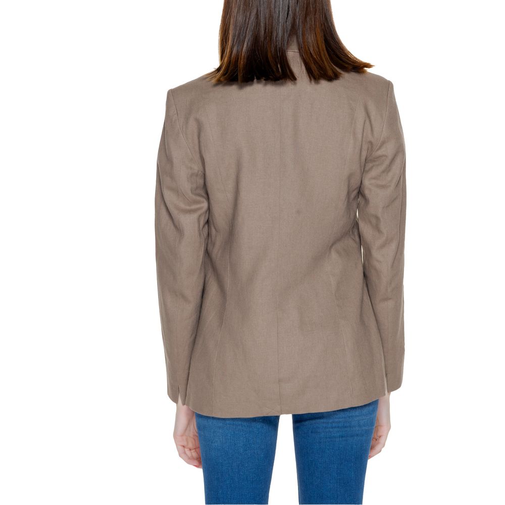 Only Brown Linen Suits & Women's Blazer