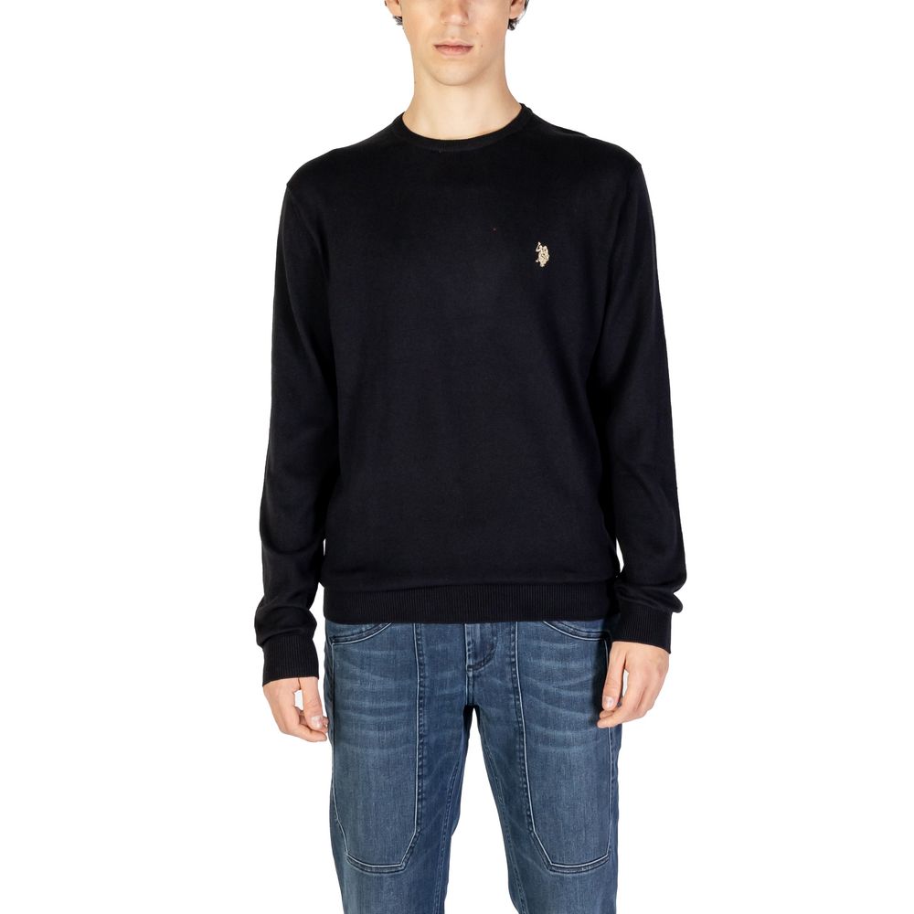 U.S. POLO ASSN. Black Cotton Men's Sweater
