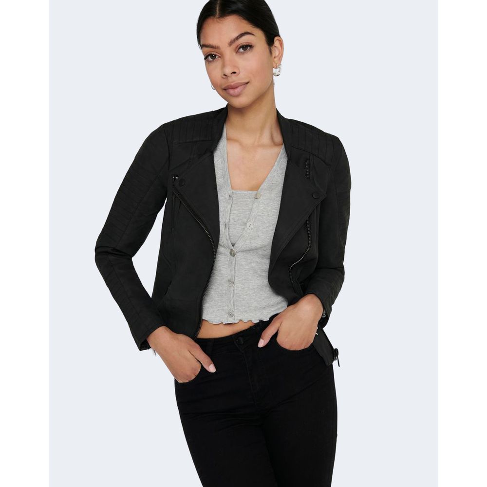 Only Black Polyethylene Jackets & Women's Coat
