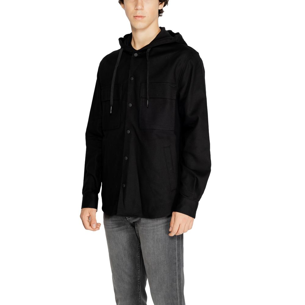 Antony Morato Black Cotton Shell Men's Jacket