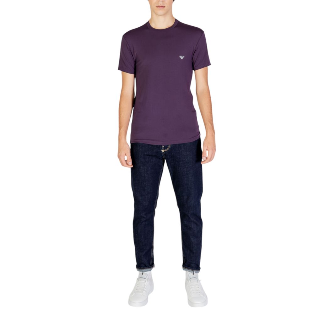 Emporio Armani Underwear Purple Modal Men's T-Shirt
